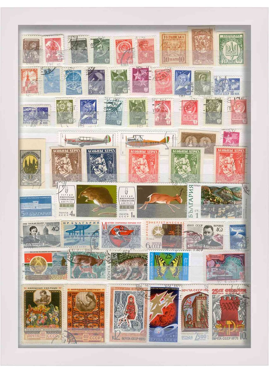 9x9 Shadow Box 1" Depth Picture Frame with UV-Resistant Acrylic & Acid Free Backing, Available in 3 Finishes - Black, Grey, White